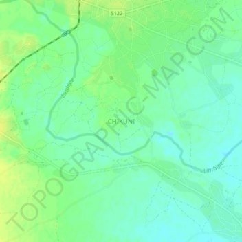 CHIKUNI topographic map, elevation, terrain