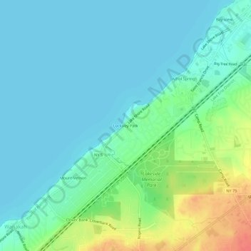 Locksley Park topographic map, elevation, terrain
