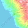 Isangel topographic map, elevation, terrain