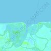 Punta Cogon topographic map, elevation, terrain