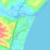 Hartenbos topographic map, elevation, terrain
