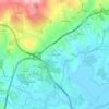 A-das-Lebres topographic map, elevation, terrain