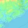 Wadmalaw Island topographic map, elevation, terrain