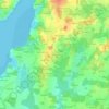 Kermoëllo topographic map, elevation, terrain