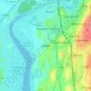 Aldcliffe topographic map, elevation, terrain