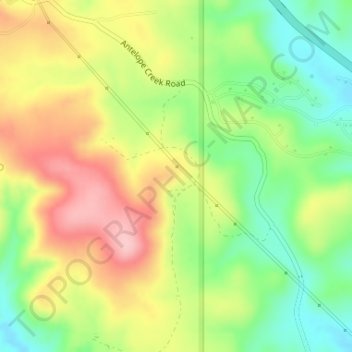 Ocotillo topographic map, elevation, terrain