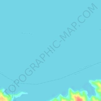 Oahe topographic map, elevation, terrain