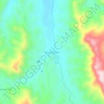 Tarabuquillo topographic map, elevation, terrain