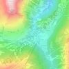 Entrèves topographic map, elevation, terrain