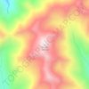Saxton topographic map, elevation, terrain
