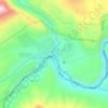 Polour topographic map, elevation, terrain