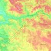 Białystok topographic map, elevation, terrain