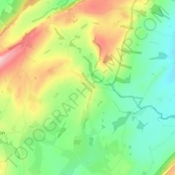 Plaish topographic map, elevation, terrain