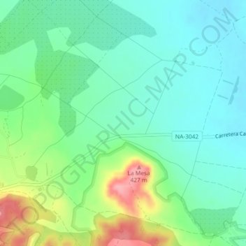 El Villal topographic map, elevation, terrain