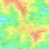 Montgerval topographic map, elevation, terrain