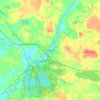 Rockford topographic map, elevation, terrain