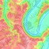 Pye topographic map, elevation, terrain