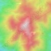 Mount Te Aroha topographic map, elevation, terrain