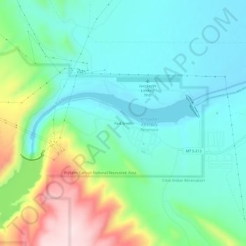 Fort Smith topographic map, elevation, terrain