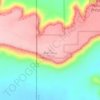 Black Mesa topographic map, elevation, terrain