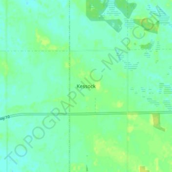Kessock topographic map, elevation, terrain