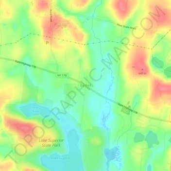 Bethel topographic map, elevation, terrain