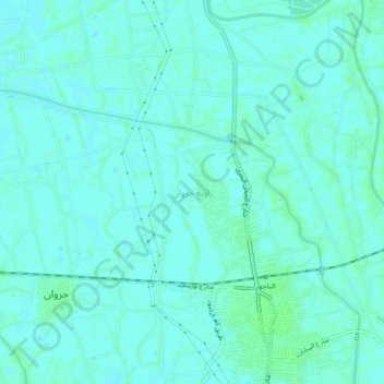 Zawiyat Garawan topographic map, elevation, terrain