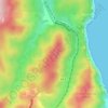 Ōraki topographic map, elevation, terrain