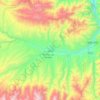 Bamian topographic map, elevation, terrain