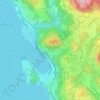 Carcegna topographic map, elevation, terrain