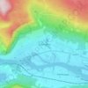 Solbergelva topographic map, elevation, terrain