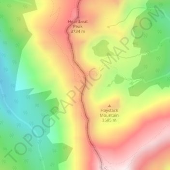 Rogers Pass topographic map, elevation, terrain