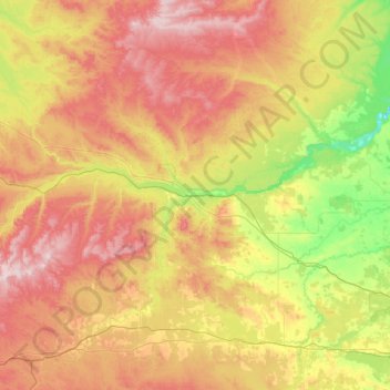 Whitecourt (town) topographic map, elevation, terrain