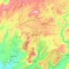Dalat topographic map, elevation, terrain