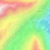 Turin topographic map, elevation, terrain