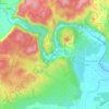 Mazet topographic map, elevation, terrain