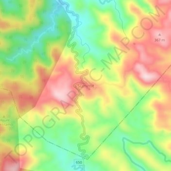 Summit topographic map, elevation, terrain