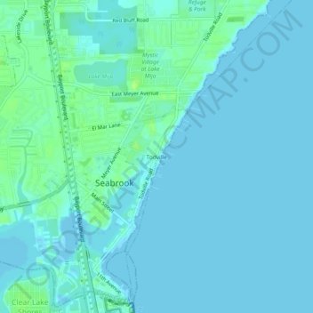 Todville topographic map, elevation, terrain