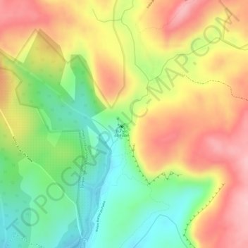 Buraco do Padre topographic map, elevation, terrain