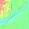 Benge topographic map, elevation, terrain