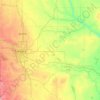 Strathmore (town) topographic map, elevation, terrain