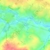 Les Roches Neulons topographic map, elevation, terrain