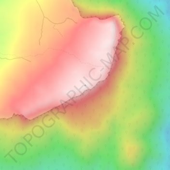 Serra do Tepequém topographic map, elevation, terrain