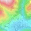 Les Échines Dessous topographic map, elevation, terrain