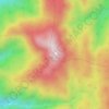 Kaharoa topographic map, elevation, terrain