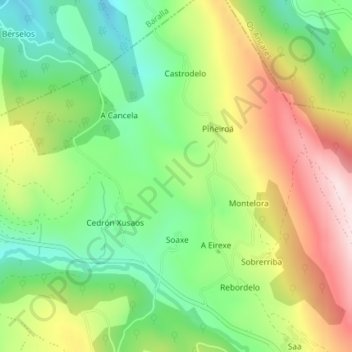 Outara topographic map, elevation, terrain