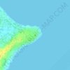 Bagacay Point Lighthouse topographic map, elevation, terrain