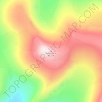 Favre Bjerg topographic map, elevation, terrain