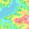 Kusiówka topographic map, elevation, terrain