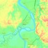 Gamu topographic map, elevation, terrain